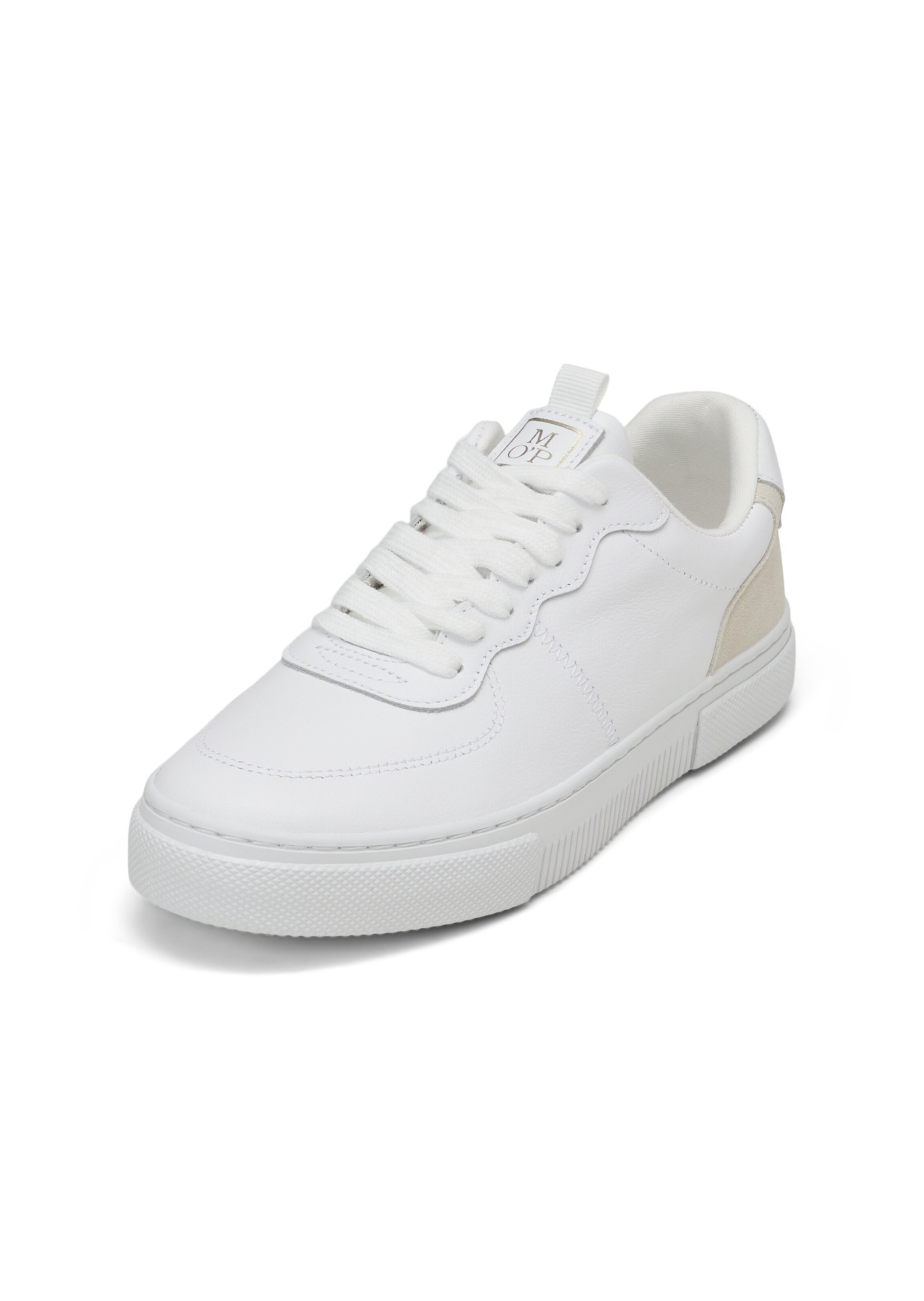 Baskets basses Marc O'Polo en blanc : devant