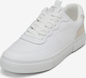 Baskets basses Marc O'Polo en blanc : devant