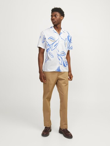 JACK & JONES Comfort fit Overhemd 'Palma Resort' in Wit