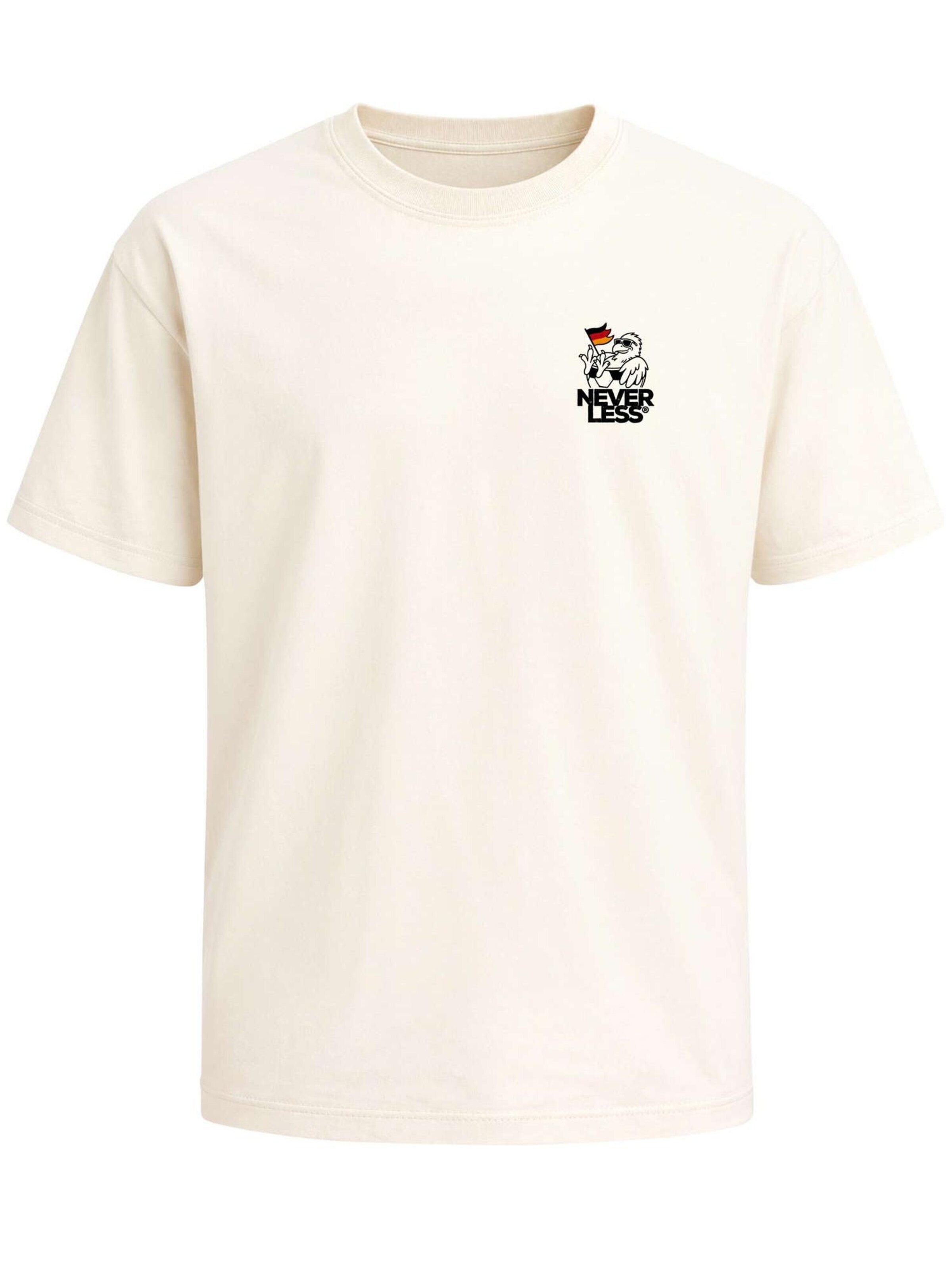 Neverless Shirt 'Public Viewing Champion' in Beige: front