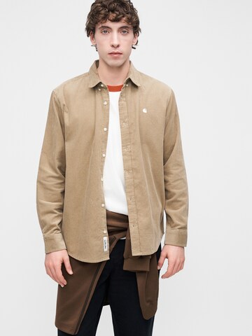Carhartt WIPRegular Fit Košulja 'Madison' - bež boja