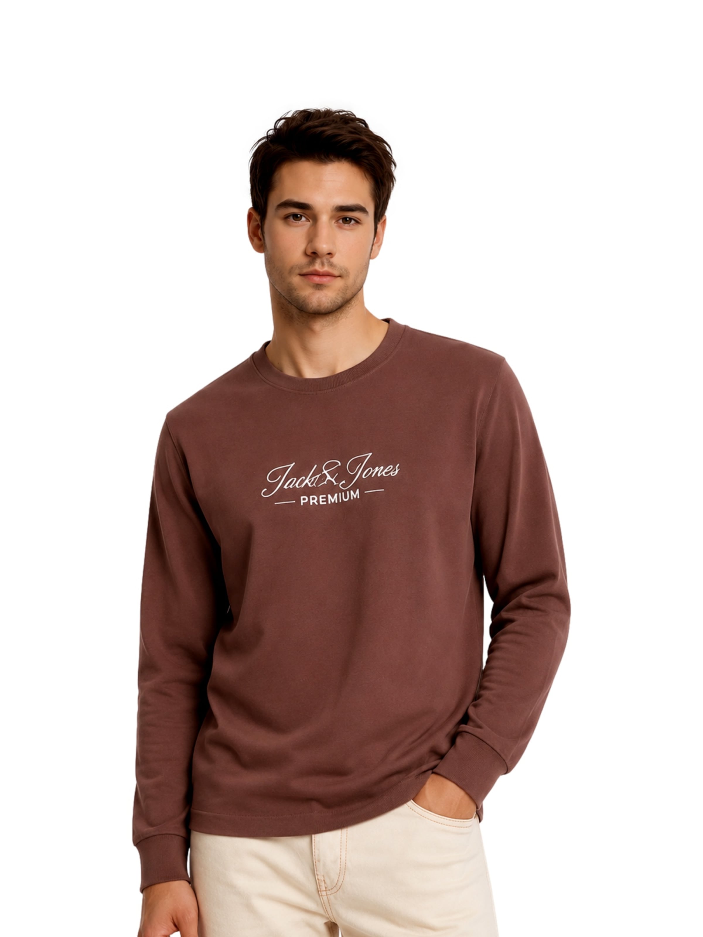 JACK & JONES Shirt 'JPRBLALucas' in Bruin: voorkant
