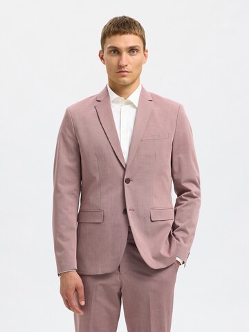 SELECTED HOMME Slim fit Business blazer 'SLHLIAM SPRING' in Pink: front