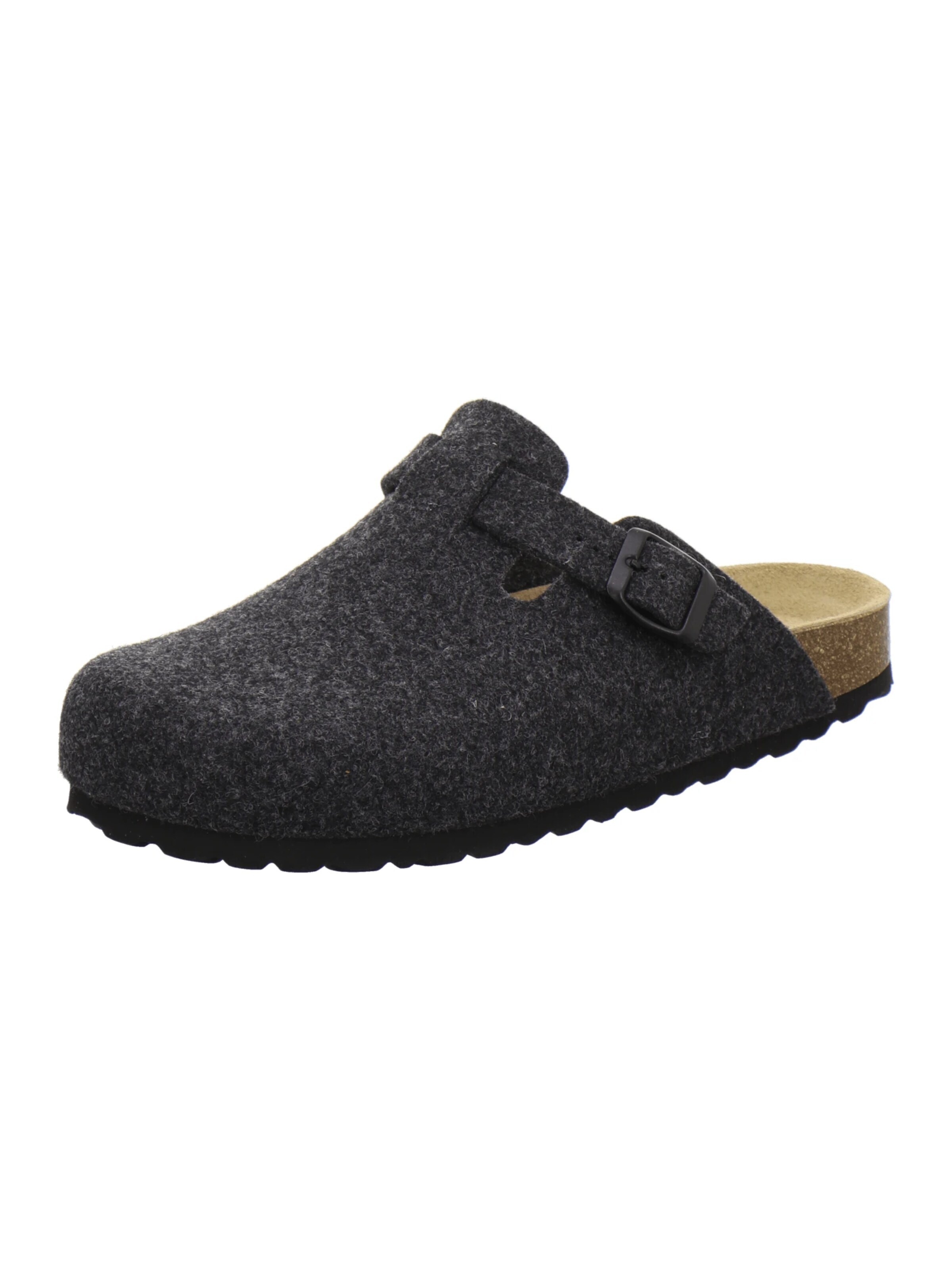 AFS-Schuhe - Zapatillas de casa 'Hausschuhe Herren Filz anthrazit' en gris: frente