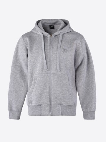 Picaldi Zip-Up Hoodie 'Hustle' in Grey: front