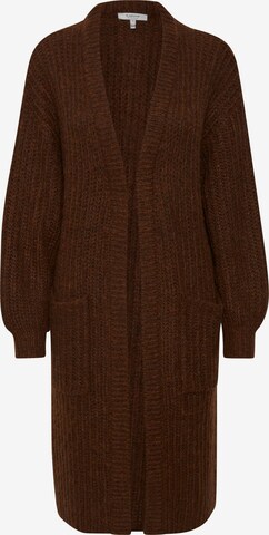 b.young Knit Cardigan 'Oksana' in Brown: front