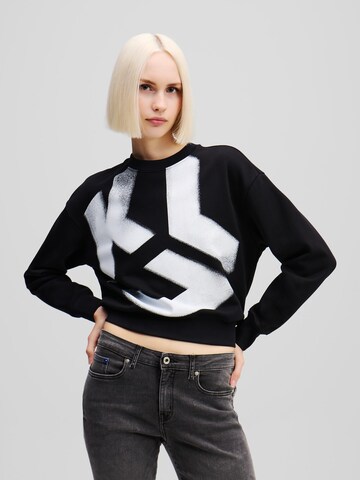 KARL LAGERFELD JEANS Sweatshirt i sort: forside