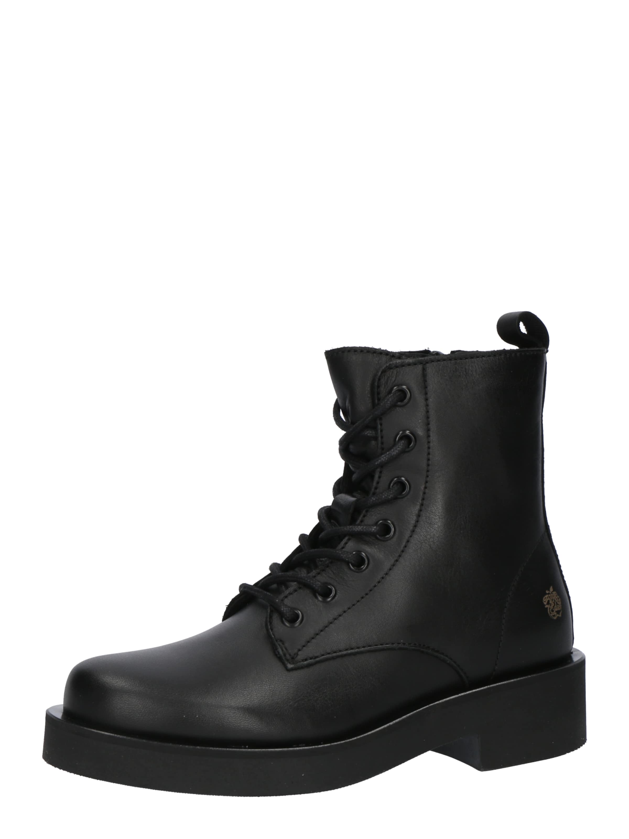 Apple of Eden Μποτάκι με κορδόνια 'CARMEN 1' σε μαύρο: μπροστά