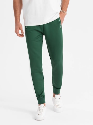 Regular Pantalon 'OM-PASK-0229' Ombre en vert : devant