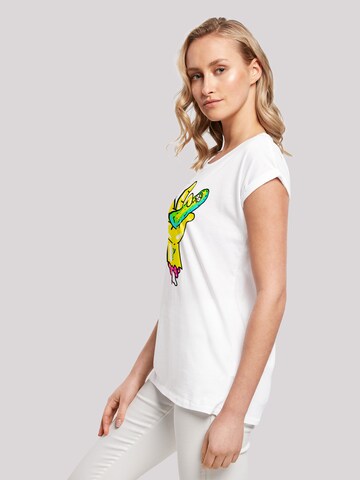 F4NT4STIC Shirt 'Rick and Morty Pickle Hand' in White