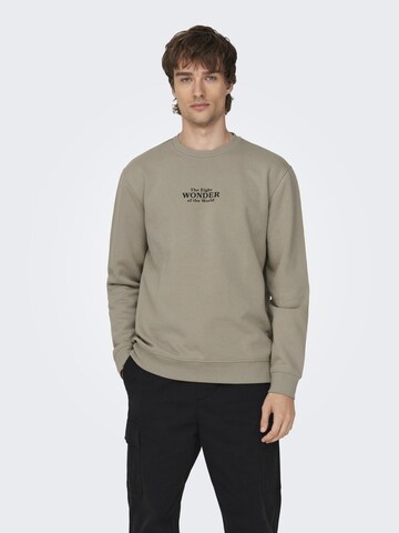 Only & Sons - Sudadera en verde: frente