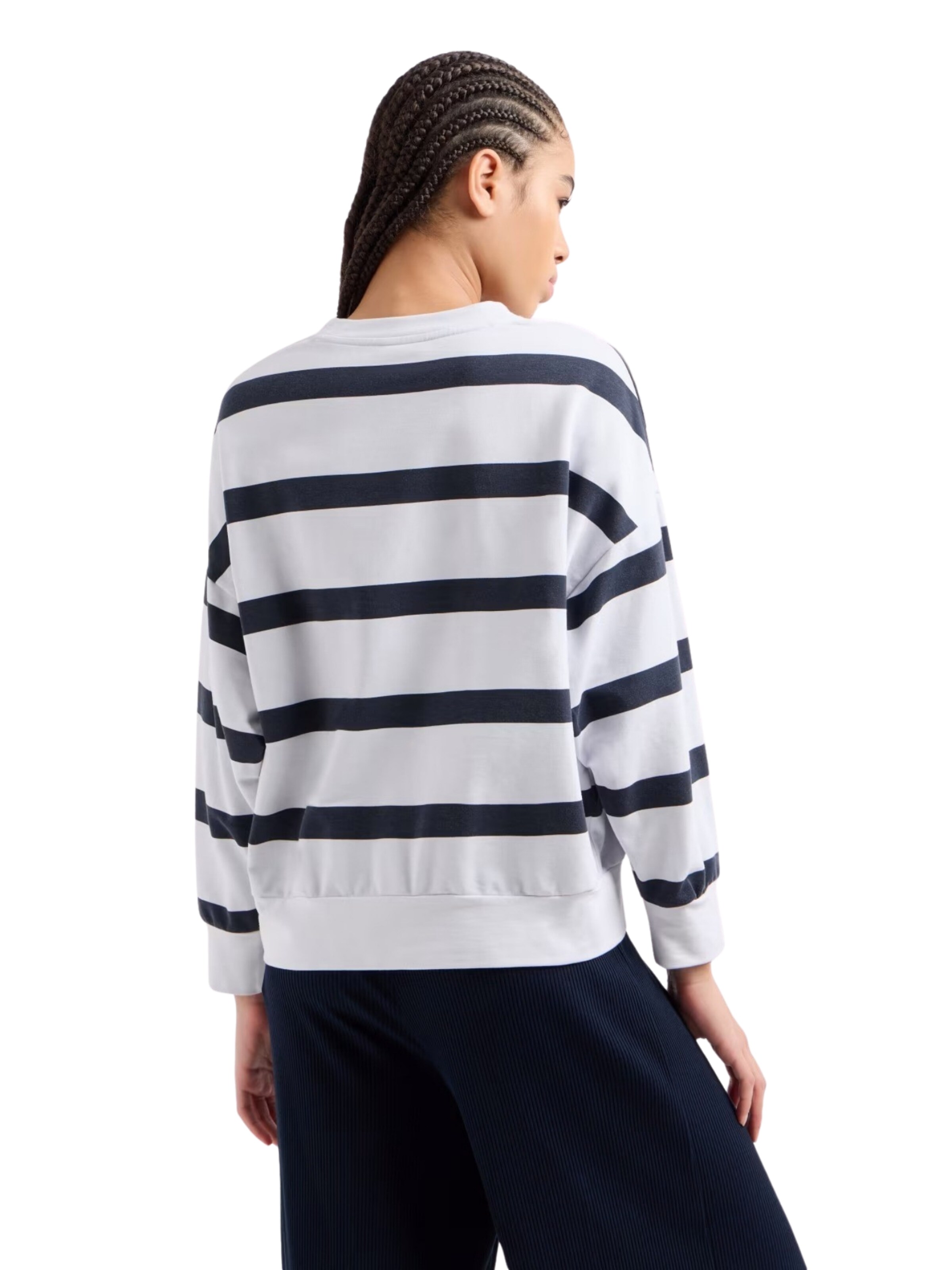 EA7 Emporio Armani Sweatshirt 'Costa Smeralda' i hvid