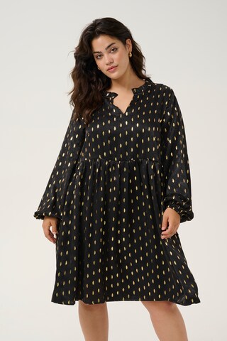 Robe 'Sofia' KAFFE CURVE en noir : devant