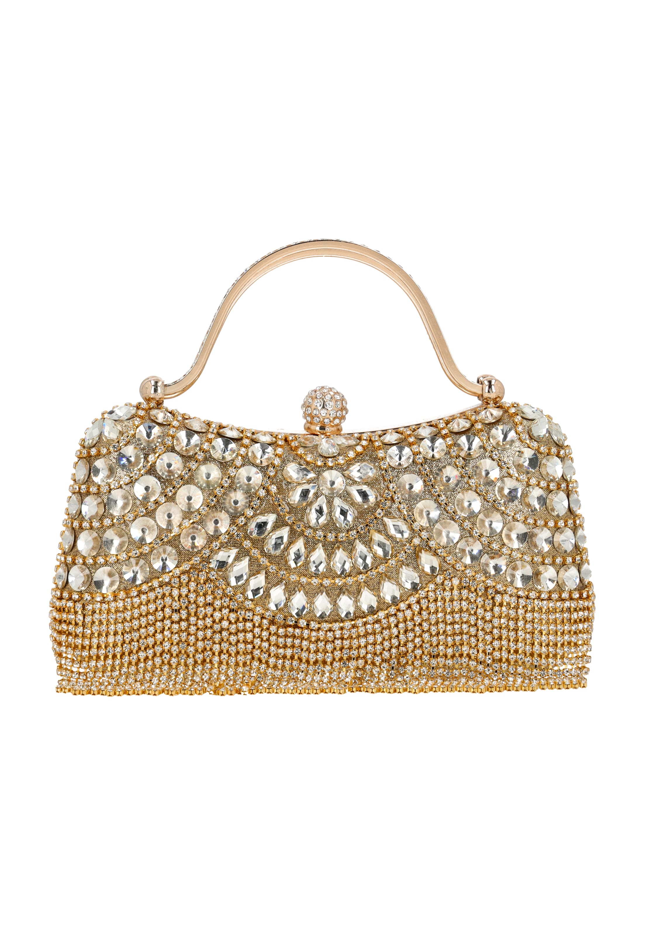 faina Clutch in Beige: Vorderseite