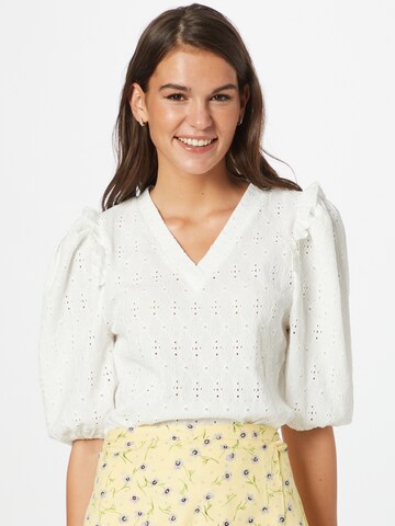 SISTERS POINT Blouse 'EINA' in White: front