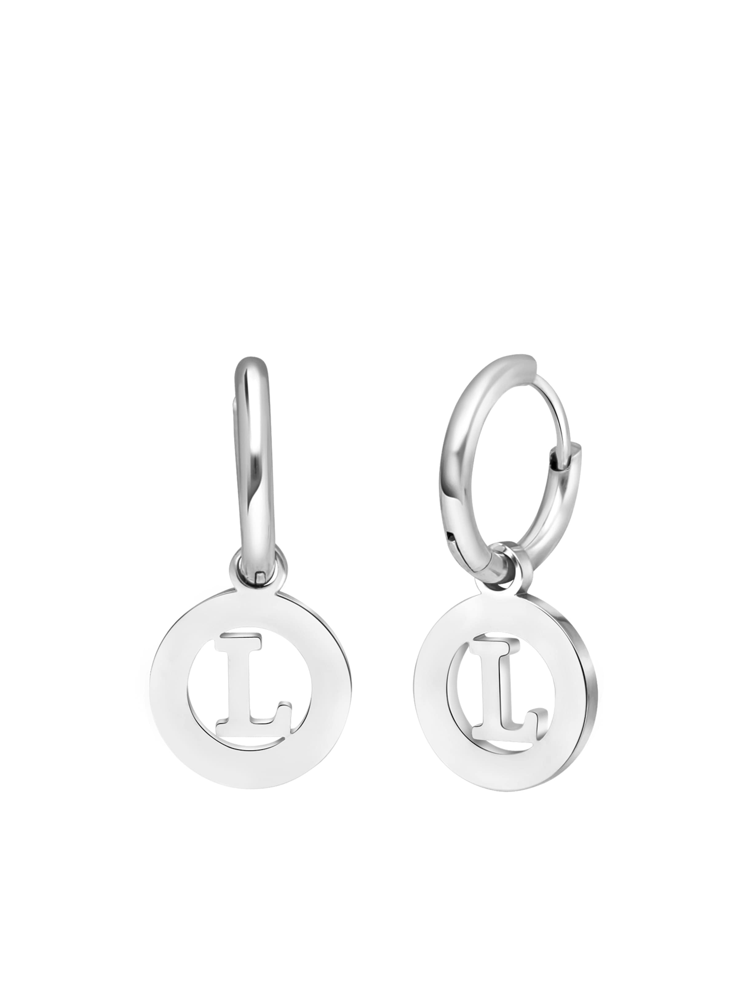 Lucardi Oorbellen in Zilver: voorkant