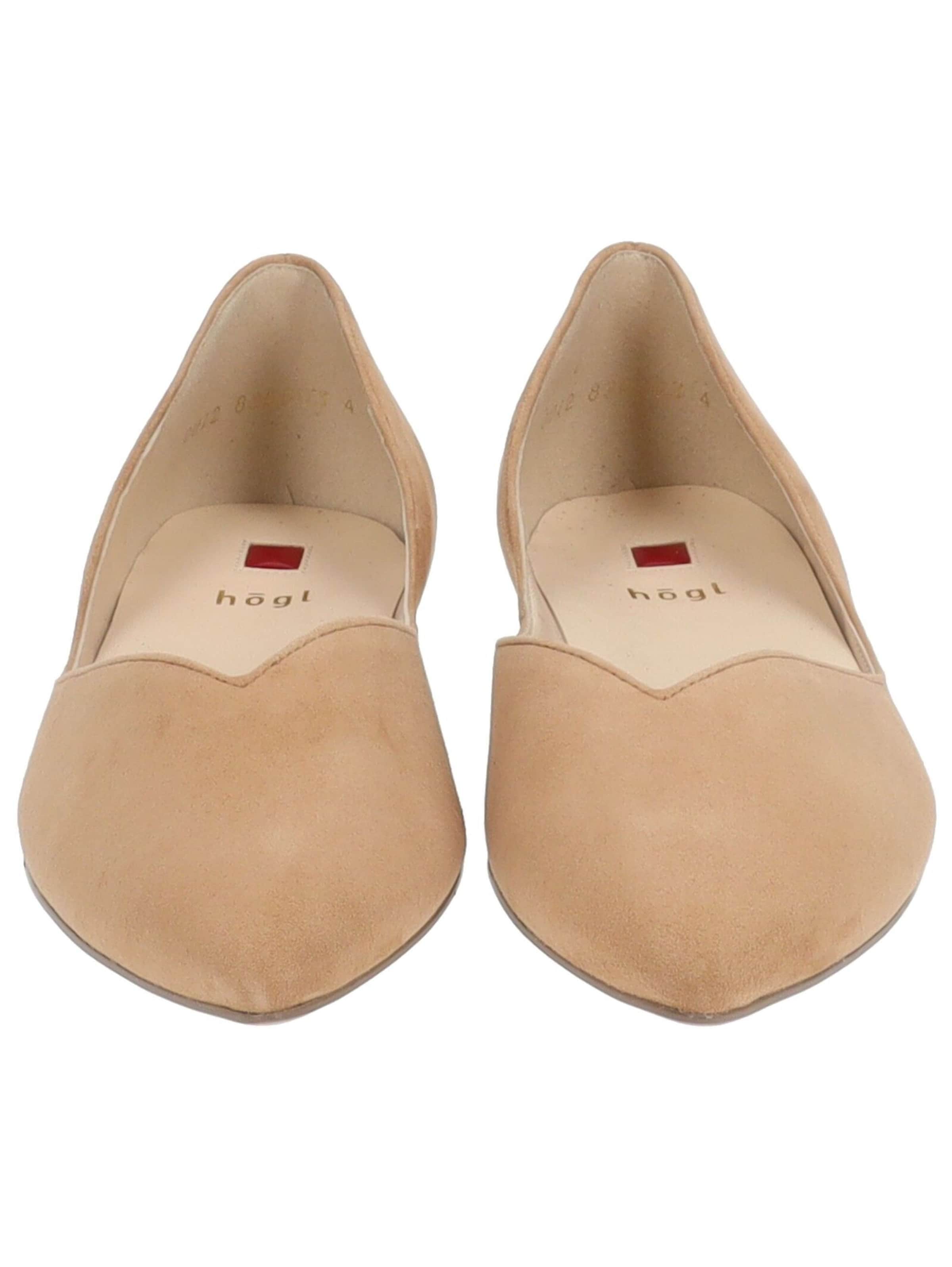Ballerines Högl en marron