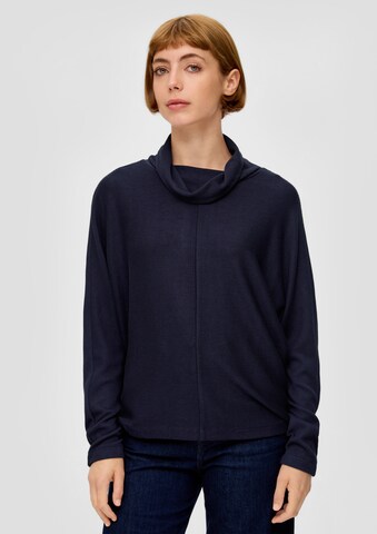 Sweat-shirt s.Oliver en bleu : devant
