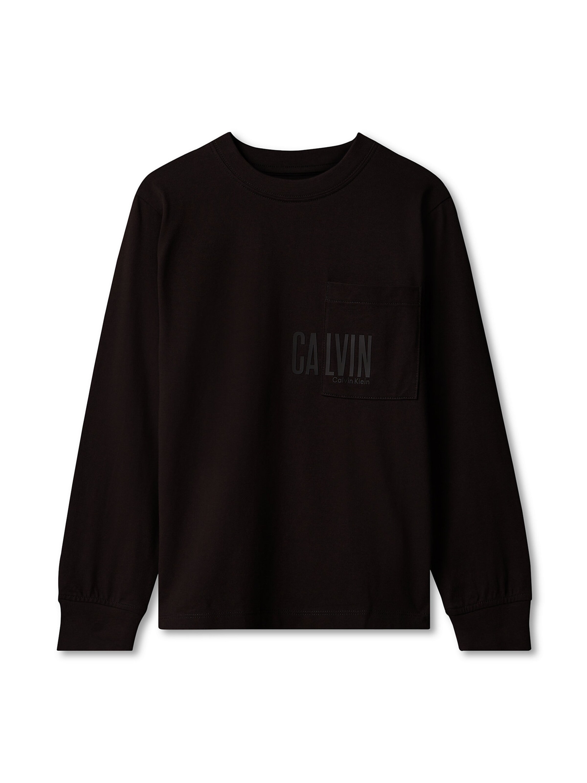 Pull-over Calvin Klein Jeans en noir : devant