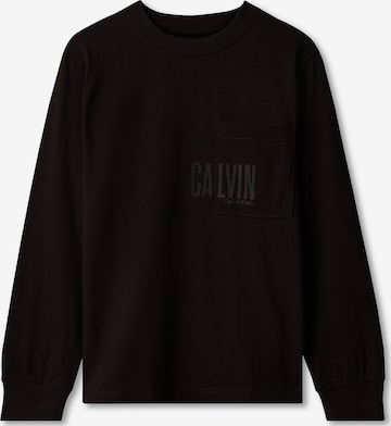 Pull-over Calvin Klein Jeans en noir : devant