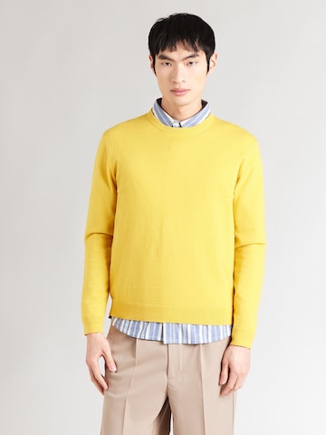 UNITED COLORS OF BENETTON Regular fit Pulóver - sárga: elől