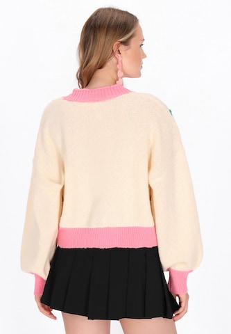 Cardigan 'Young Fashion' MYMO en blanc