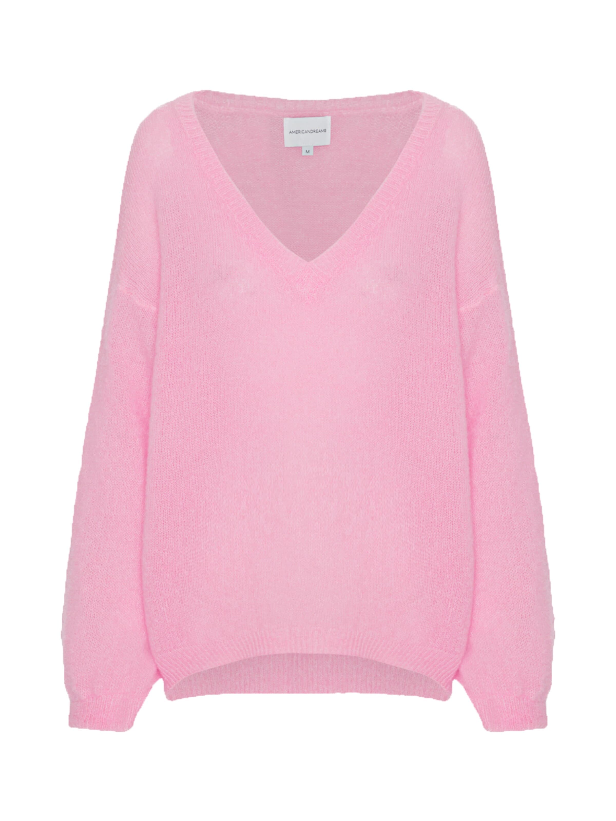 americandreams Oversizepullover 'Silja'‌‌‌‌‌ in Pink: Vorderseite