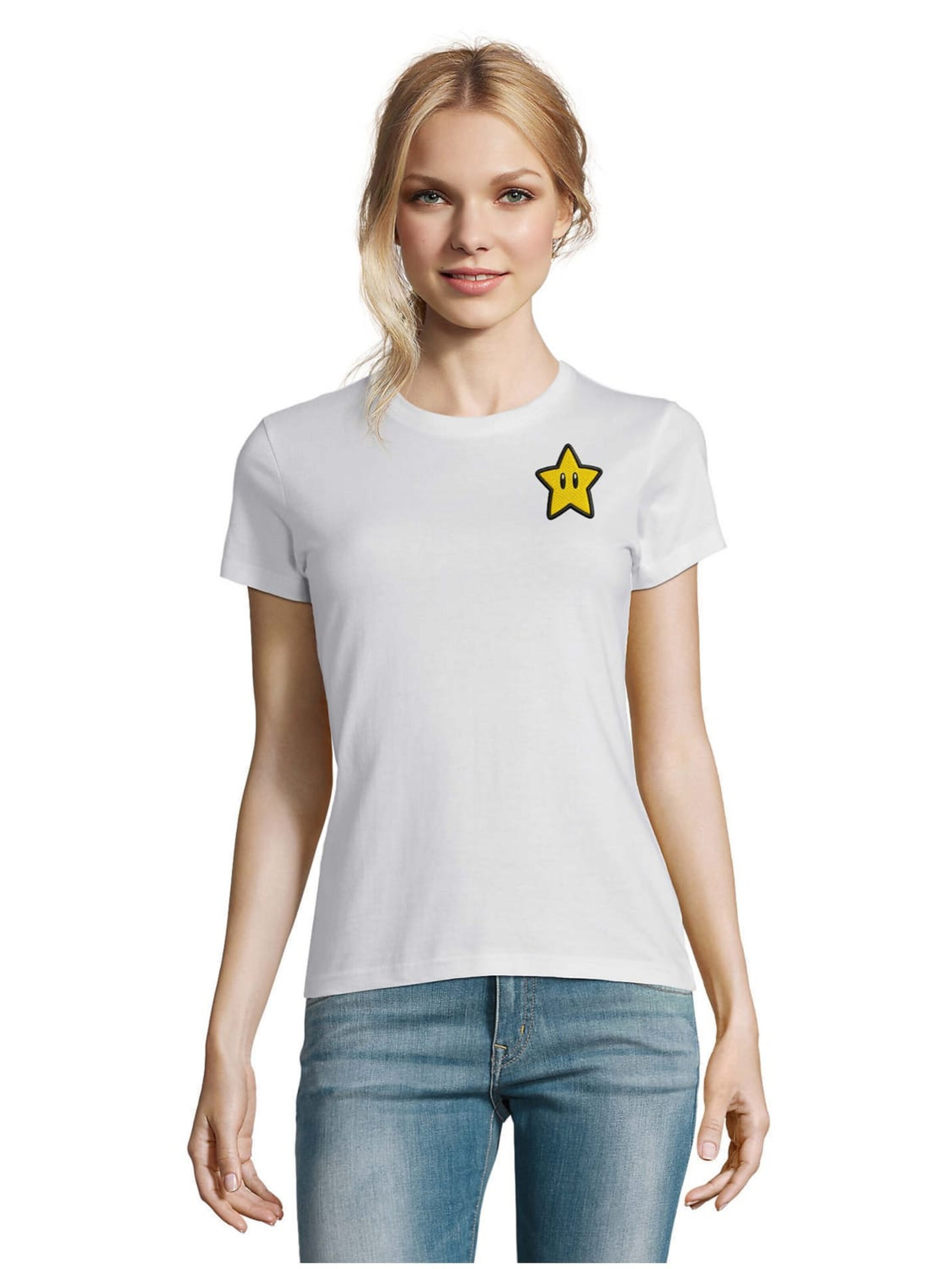 Blondie & Brownie Shirt in White: front