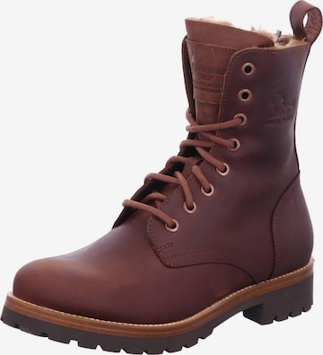 PANAMA JACK Stiefel 'Stiefeletten/Boot Damen Frisia B10 Echtleder in braun' in Braun: Vorderseite