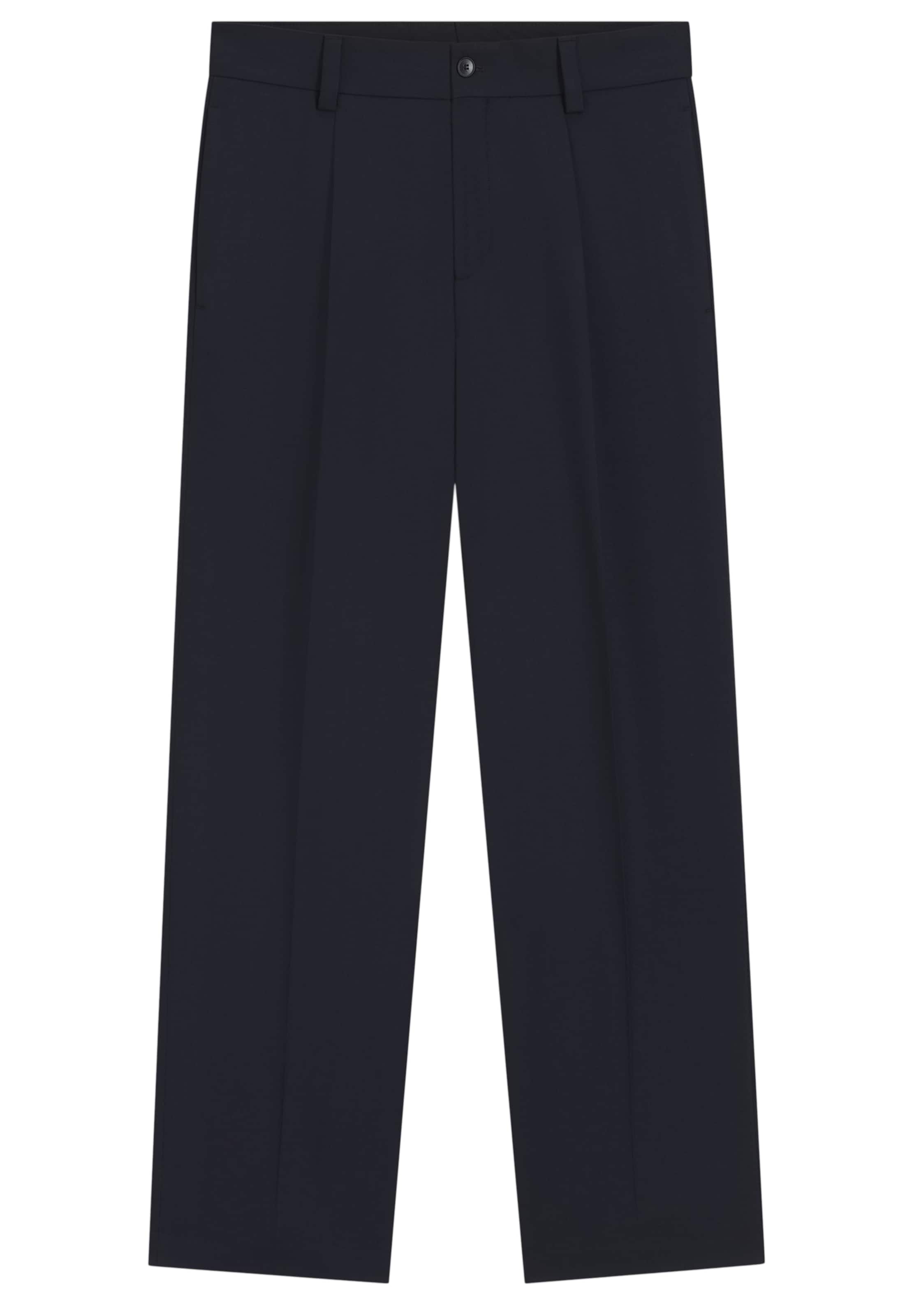 HUGO Pleat-Front Pants ' Flips ' in Blue: front