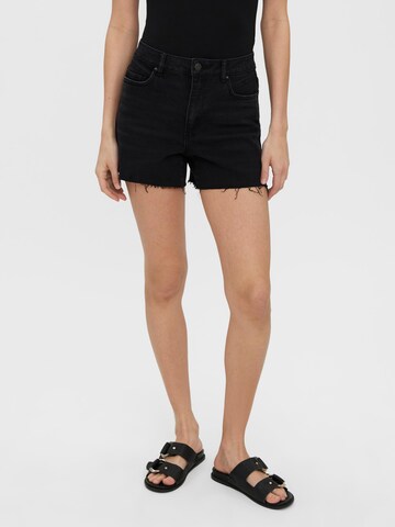 VERO MODA - regular Vaquero 'Brenda' en negro: frente