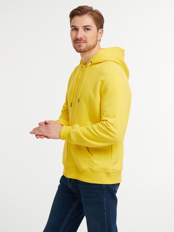 WEM Fashion Zip-Up Hoodie 'Spell' in Yellow