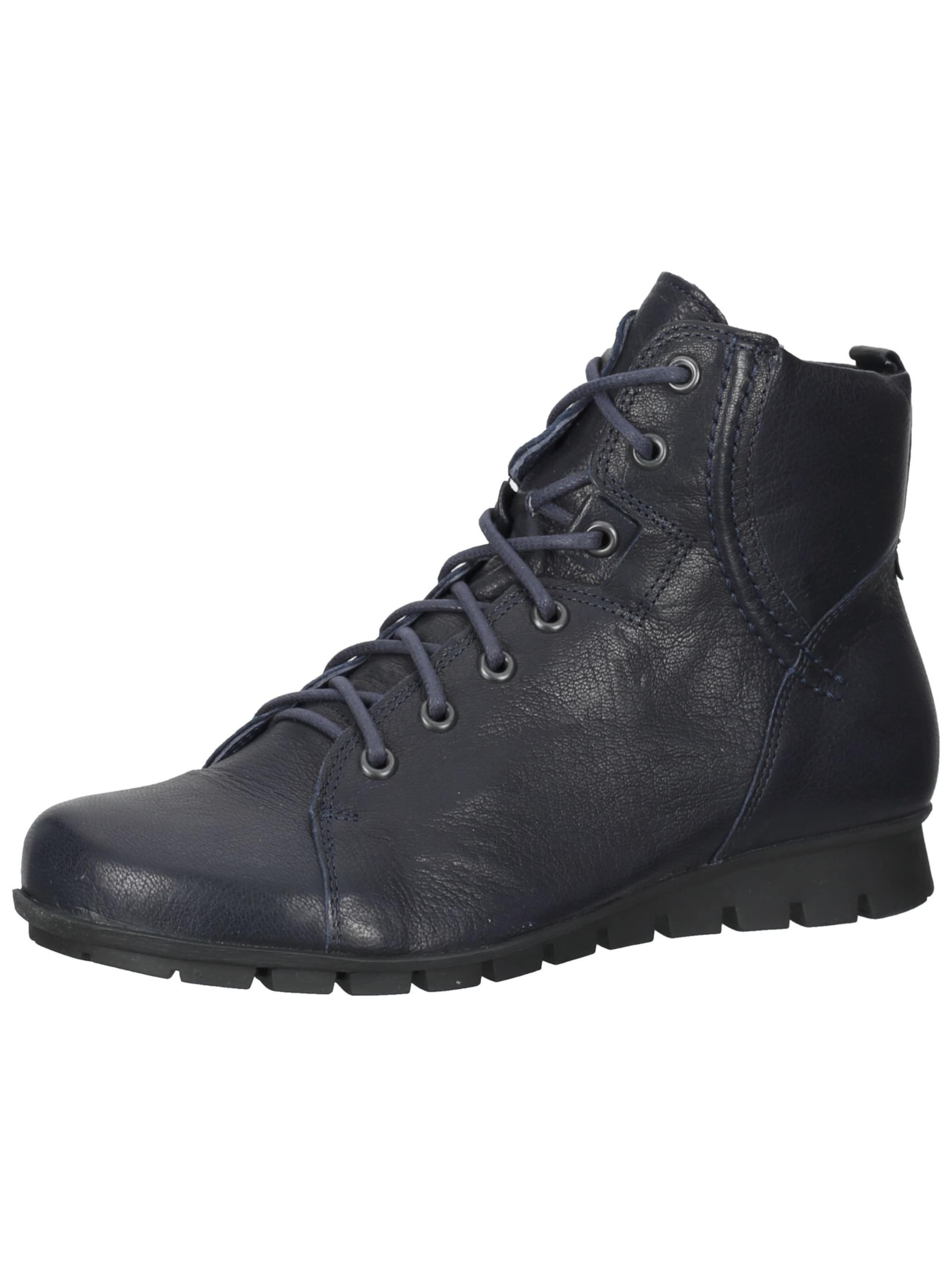 THINK! Lace-up bootie in Blue: front