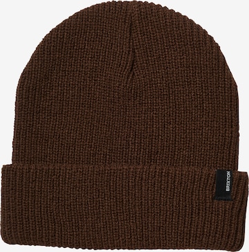 Brixton - Gorros 'HEIST' em castanho: frente