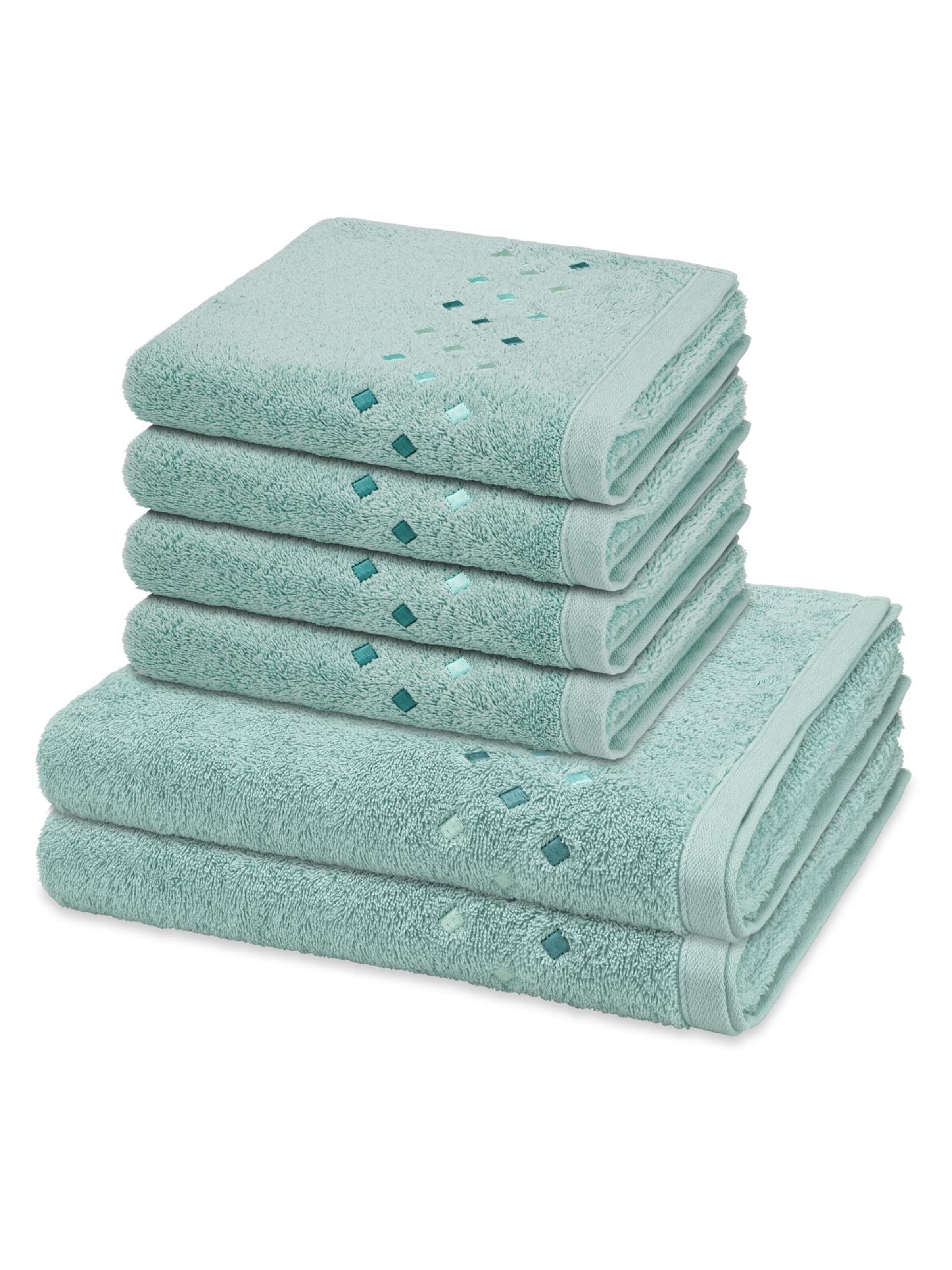 ROSS Towel 'Stoneline' in Blue: front