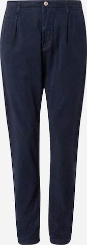 INDICODE JEANS Regular Pleat-front trousers 'Ville' in Blue: front