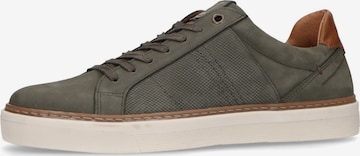 Baskets basses MANFIELD en vert : devant