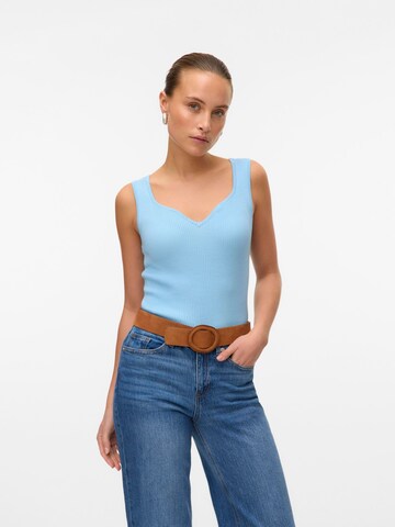 VERO MODA Knitted top 'VMWillow' in Blue: front