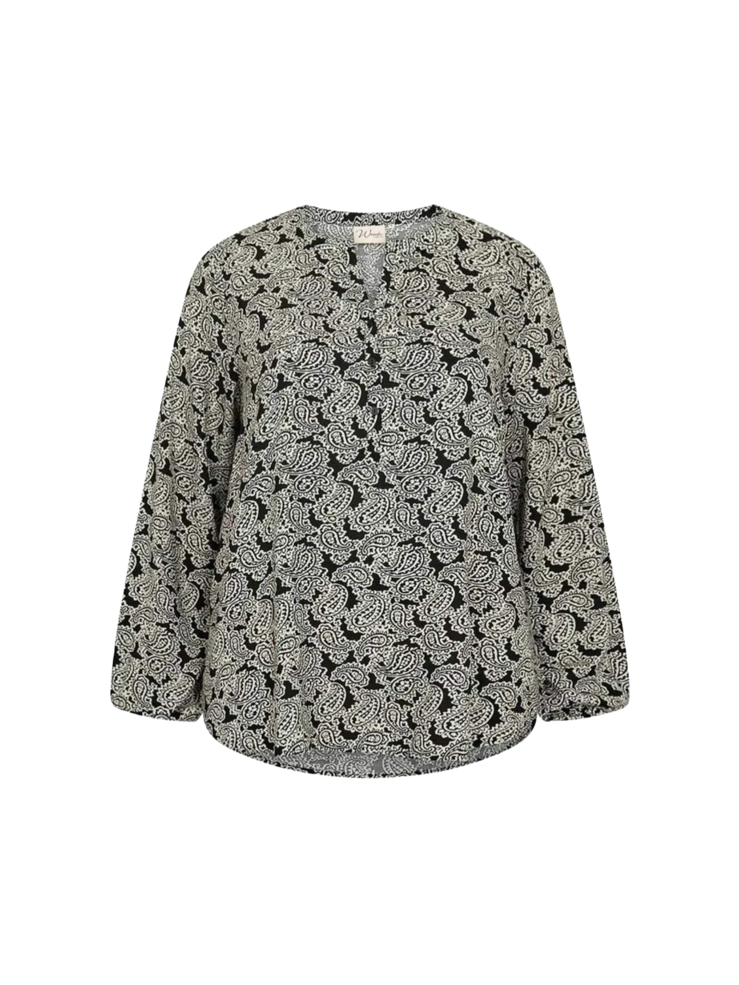 Wasabi Concept Bluse 'Gaja' i sort: forside