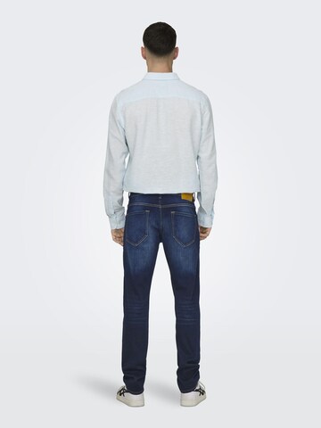 Coupe slim Jean Only & Sons en bleu