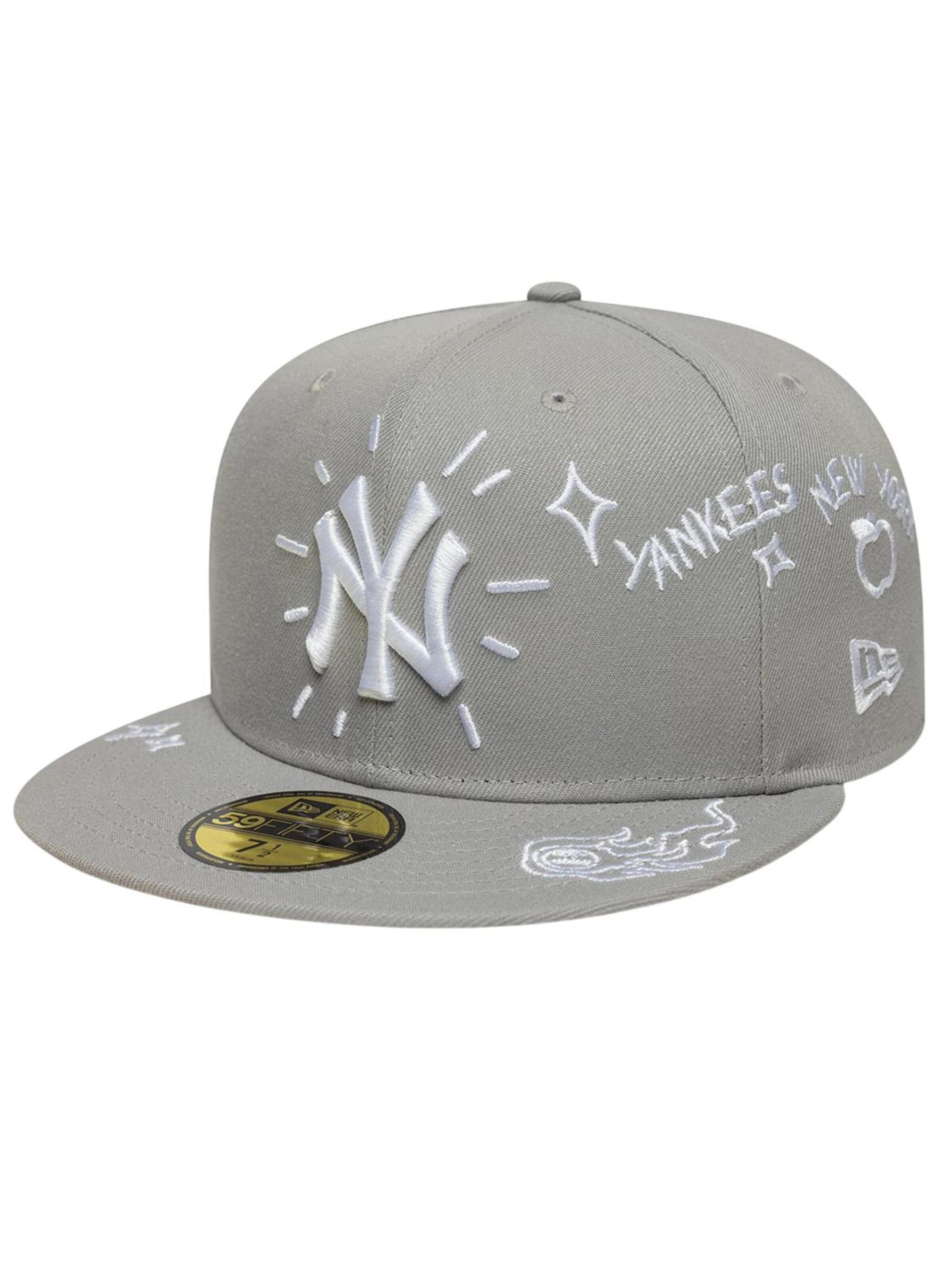 NEW ERA Cap '59FIFTY MLB New York Yankees Scribble'‌‌‌ in Grau: Vorderseite