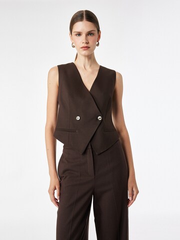 Koton Gilet in Bruin: voorkant