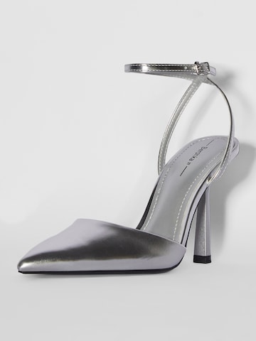 Bershka Pumps in Zilver: voorkant