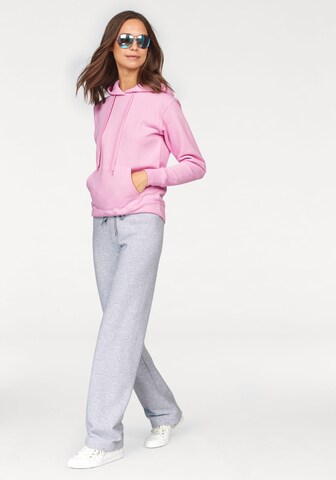 FRUIT OF THE LOOM Sweatshirt in Pink