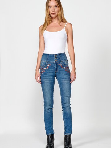KOROSHI Skinny Jeans in Blau