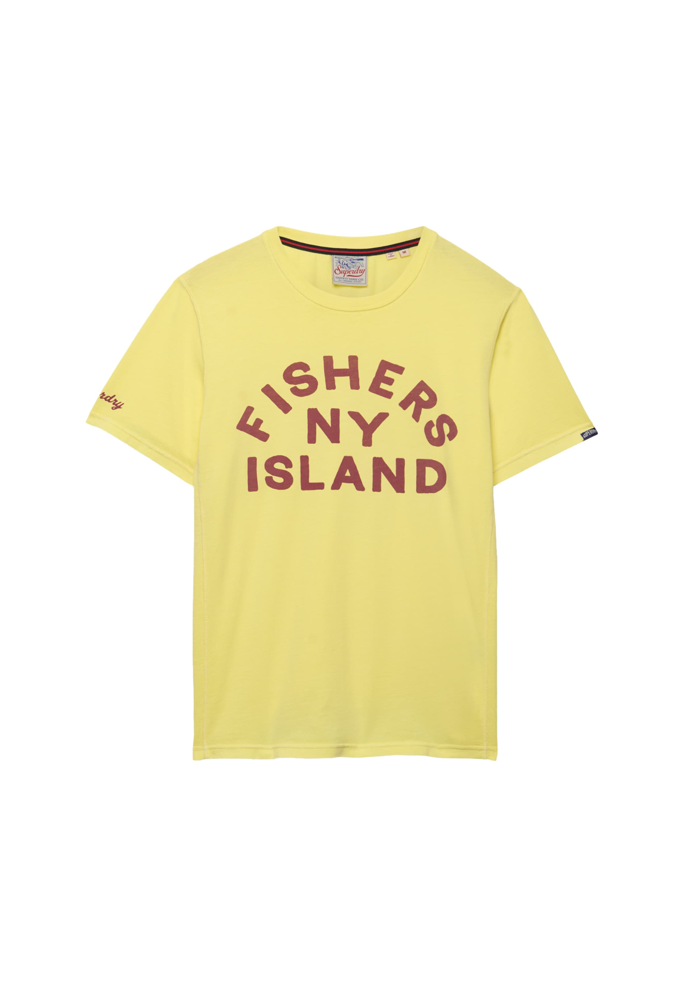 T-Shirt Superdry & Co en jaune : devant