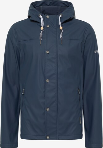 Schmuddelwedda Between-Season Jacket 'Grassland' in Blue: front