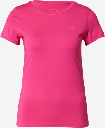 4F Functioneel shirt in Roze: voorkant