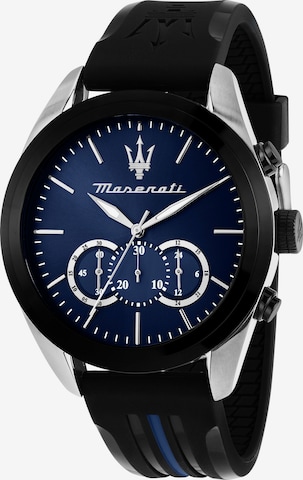 Maserati Uhr in Blau: predná strana