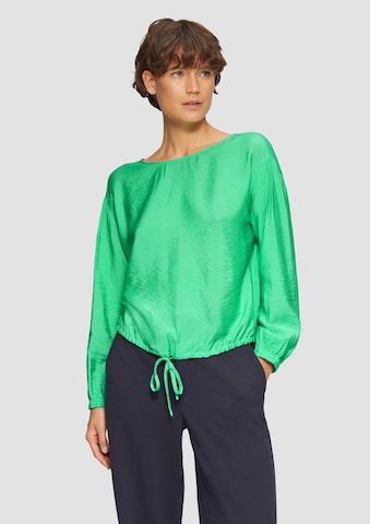 s.Oliver Blouse in Groen: voorkant